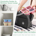 BENTO LUNCH BOX 4-COMPARTMENT MEAL PREP CONTAINER