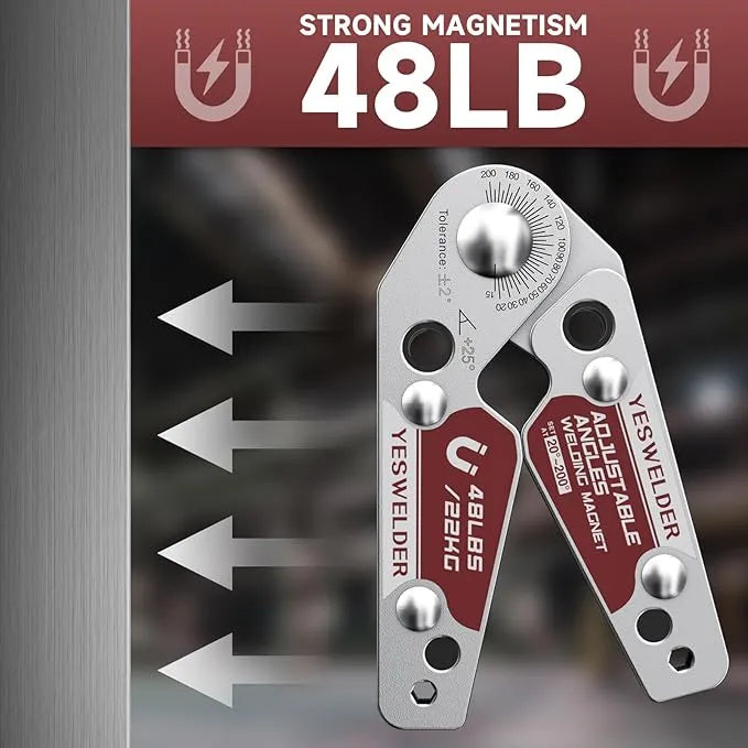 Adjustable Angle Welding Magnet Holder (20°–200°)