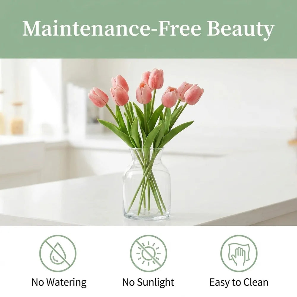 🌷 Lifelike Tulip Bouquet Décor for Every Space