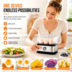 🥚 Fast 6-Egg Cooker – Quick Breakfast Egg Boiler & Steamer