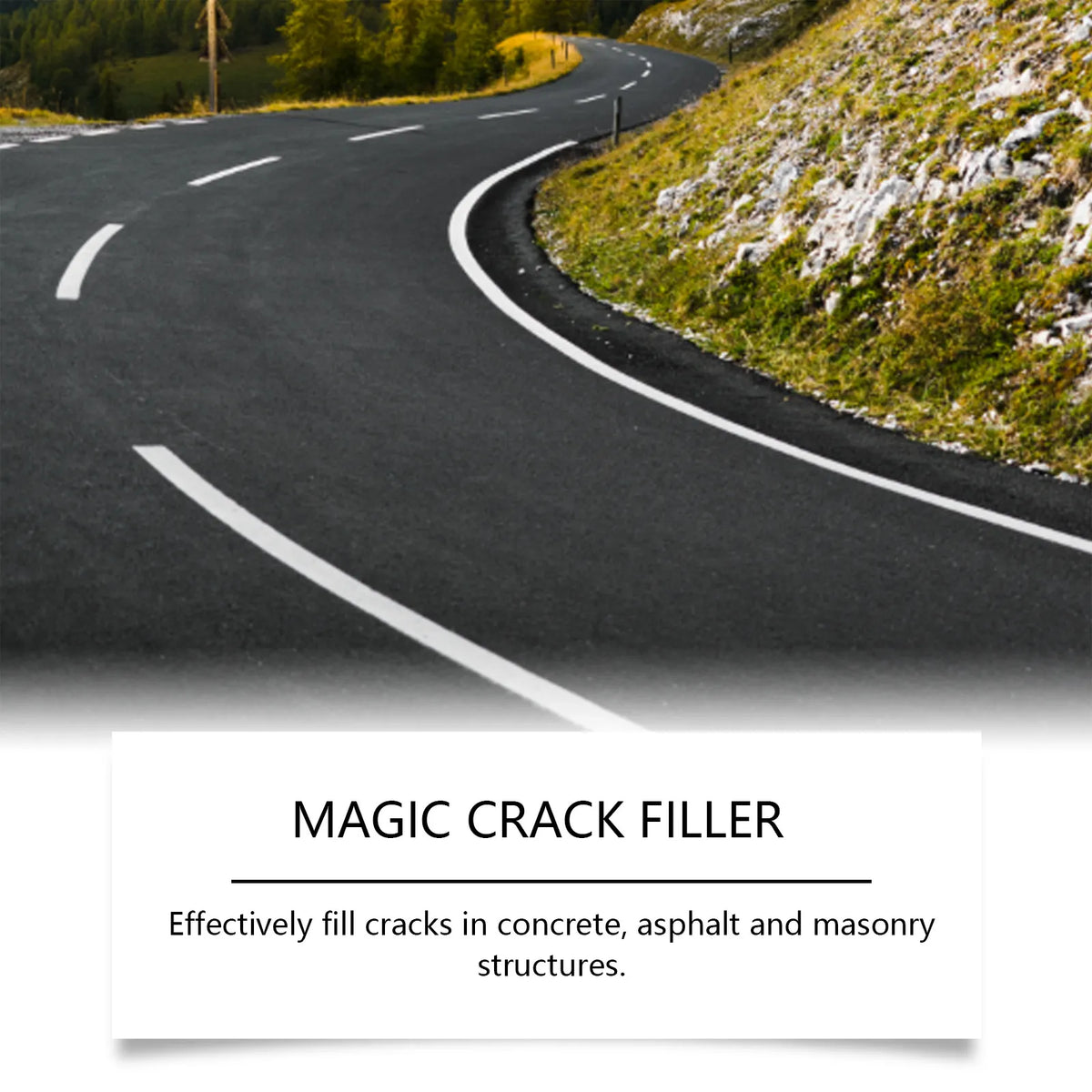Waterproof Asphalt & Concrete Crack Filler
