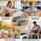 🍱Stainless Steel Leak-Proof Food Storage Container with Lid-2 Pcs