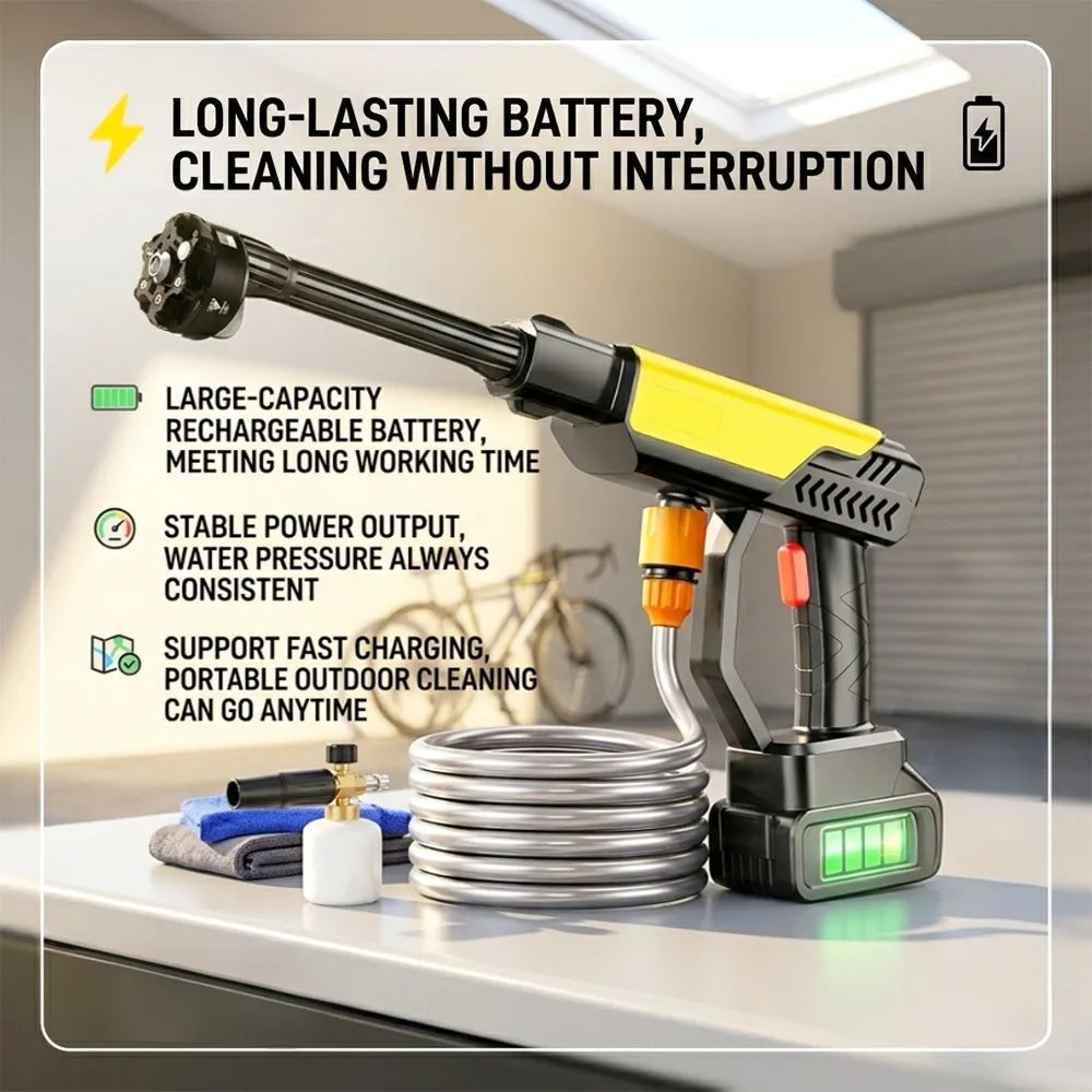 🚿 Cordless High-Pressure Washing Gun