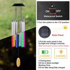 🌈 Solar Color-Changing Wind Chime Light