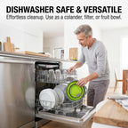 🧺 Foldable Drain Basket with Self-Draining Base
