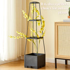 🌱Elevated Planter Box with Trellis