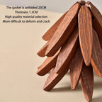 Nature's Embrace: Handcrafted Black Walnut Trivet Set – Elegant Heat Protection for Your Kitchen