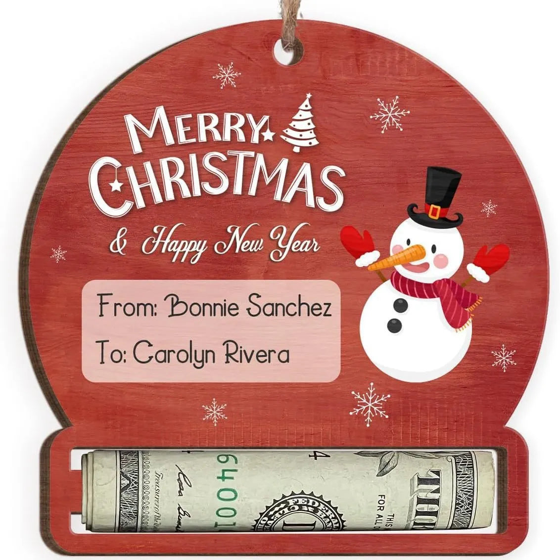 🎁Handmade Christmas Cash Gift Bag