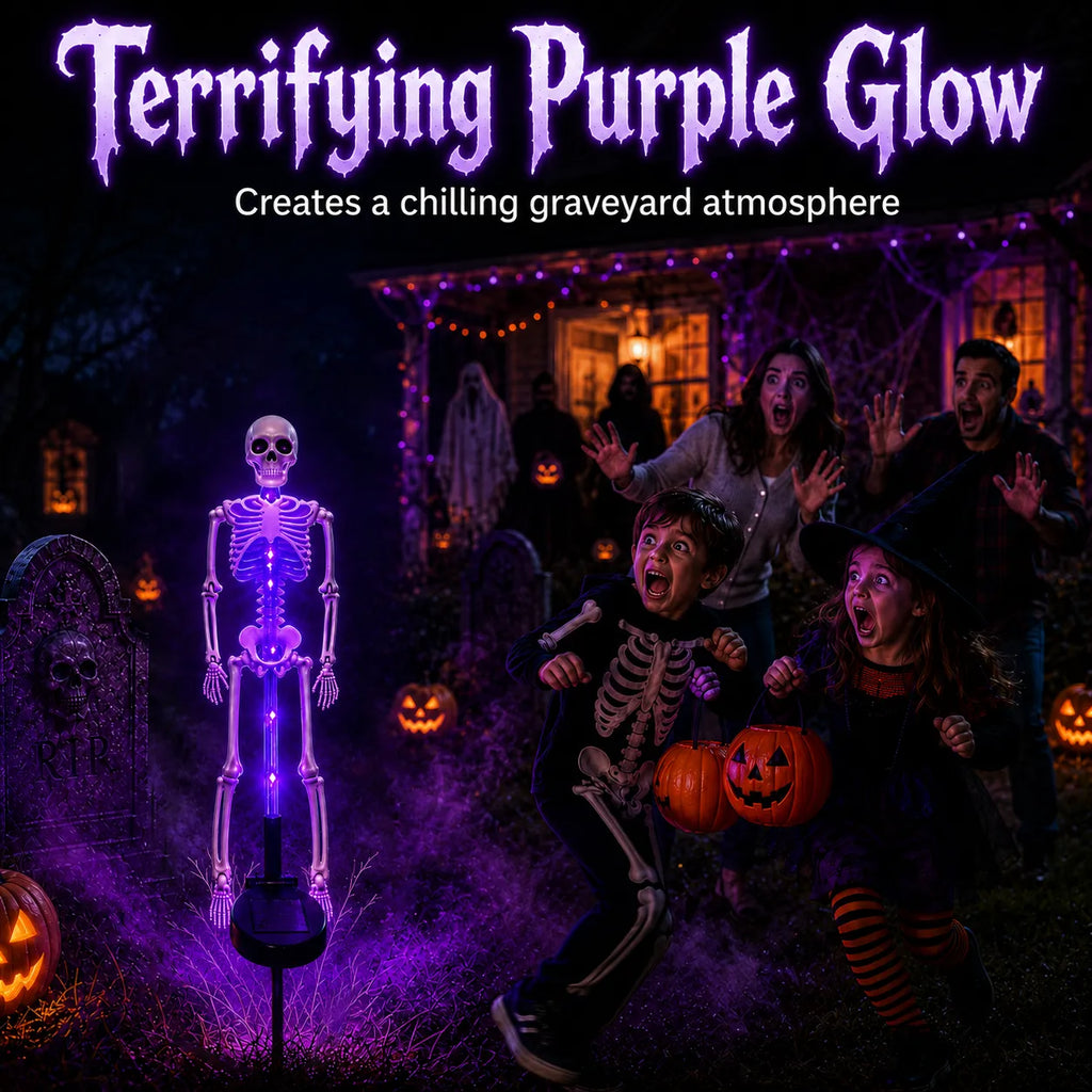 Solar Skeleton Yard Stake – Halloween Garden Light
