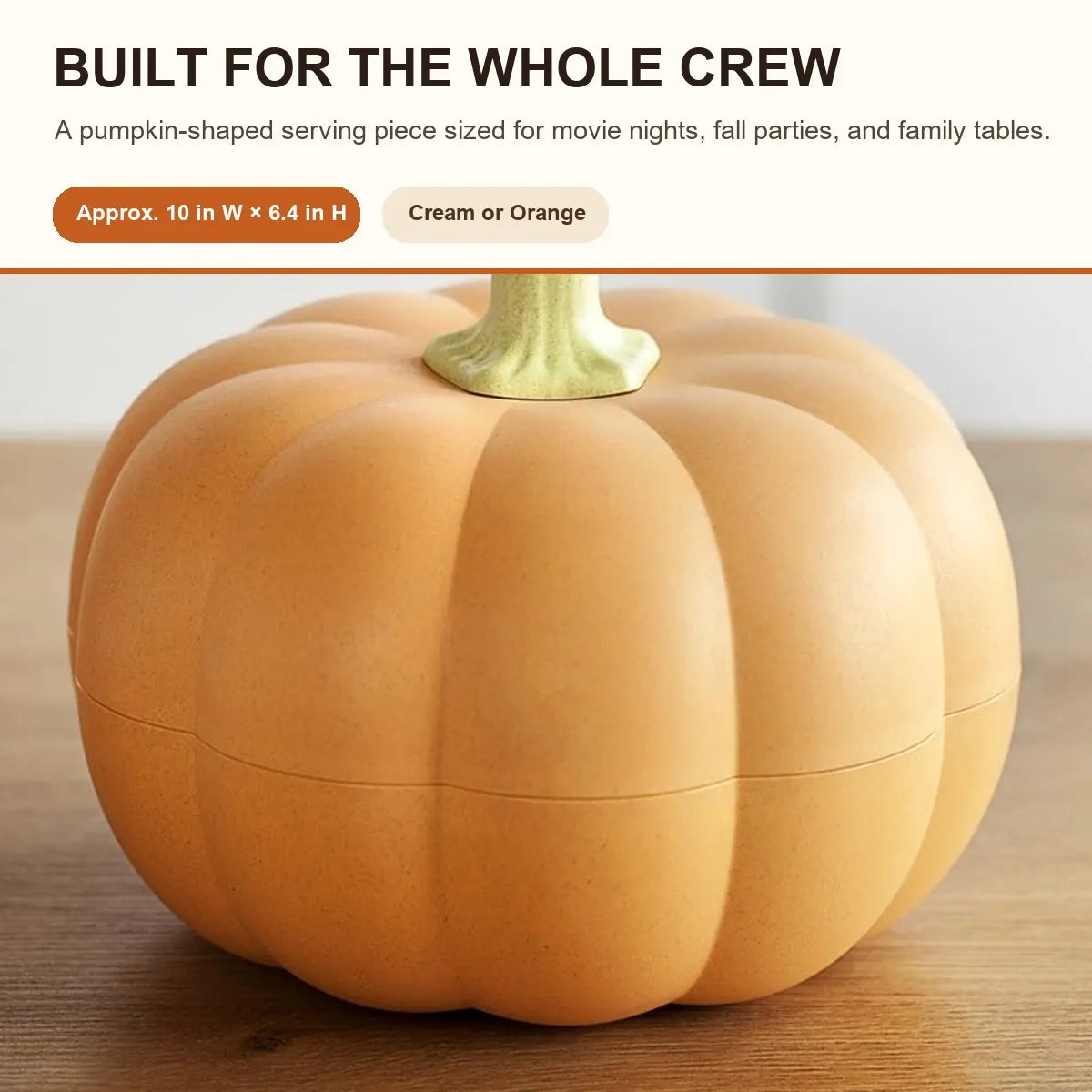 2-Tier Pumpkin Snack & Candy Serving Box