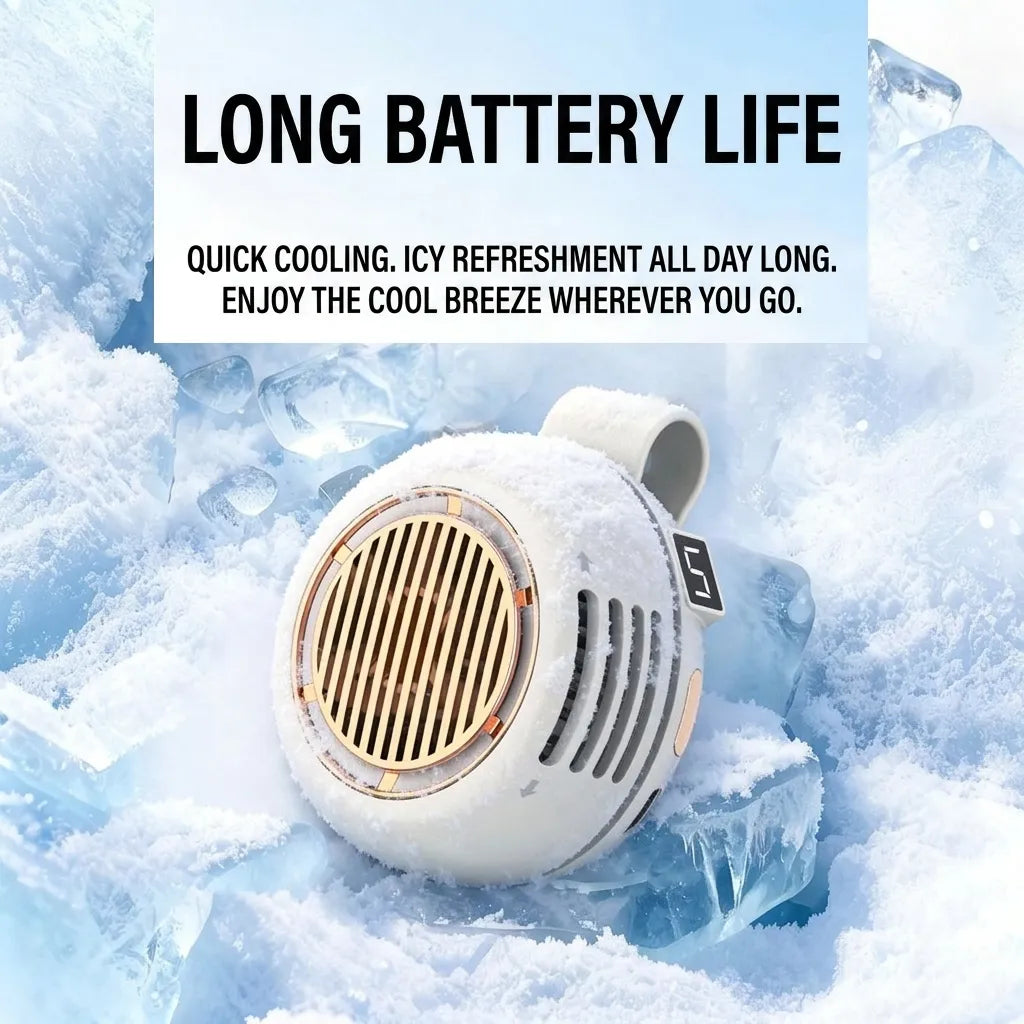 ❄️ Portable Silent Mini Bladeless Clip-On Fan