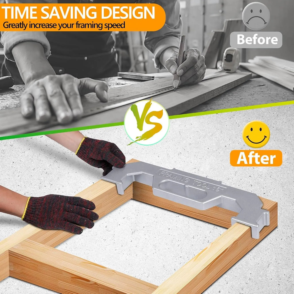 Quick-Set Stud Spacing Framing Jig