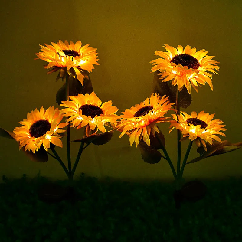 🌻Pre-Mother's Day Promotion 40% Off-- Waterproof  Solar Sunflower Lamp(1Head/3Head)