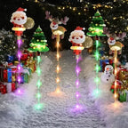 🎄 Solar Christmas Decorative Pathway Lights – 6 Pack 🎄