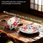 ☂️ Umbrella-Shaped Ceramic Tea Strainer – Elegant Loose Leaf Tea Filter