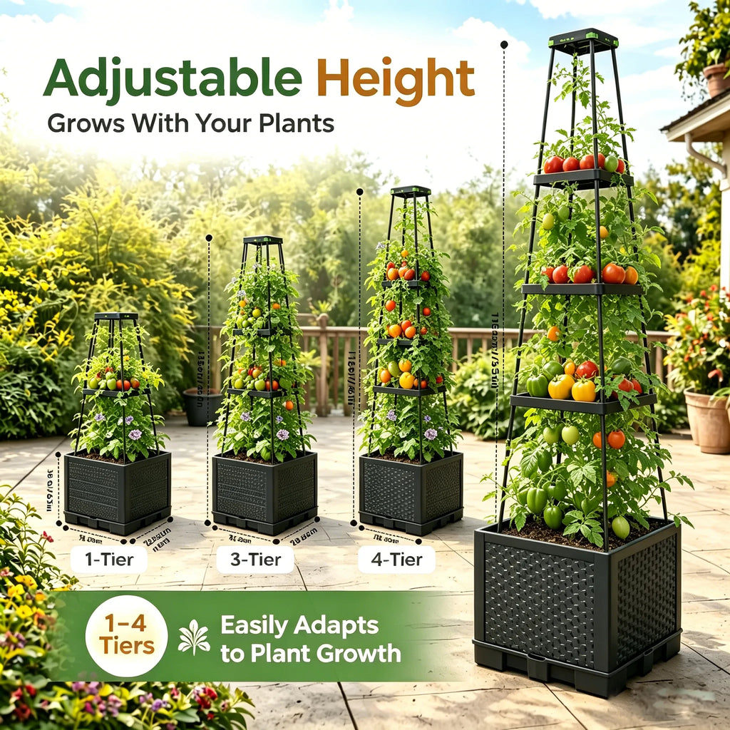 🌿Vertical Self-Watering Planter