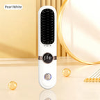✨ Wireless LCD Rechargeable Hair Straightener Brush