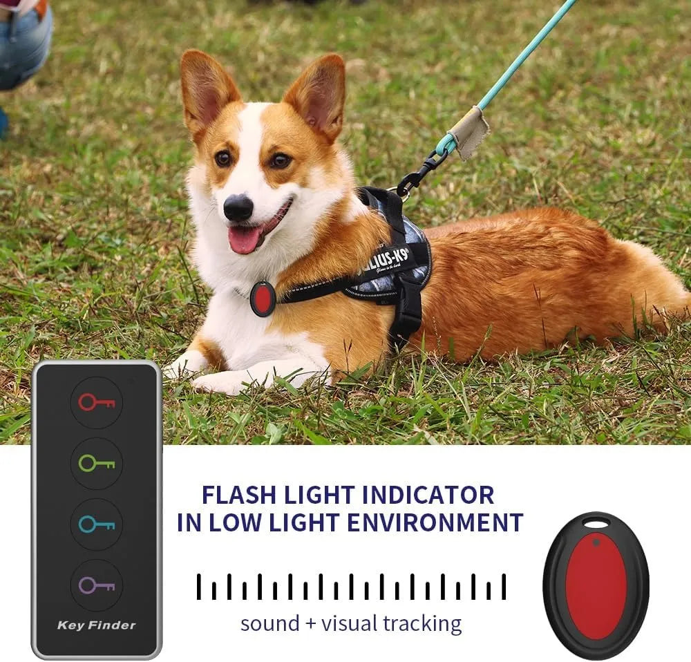 🔑 Wireless Key Finder with Sound & Light – 1 Transmitter + 4 Receivers