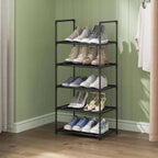 5-Tier Slim Storage Rack for Clothes & Shoes