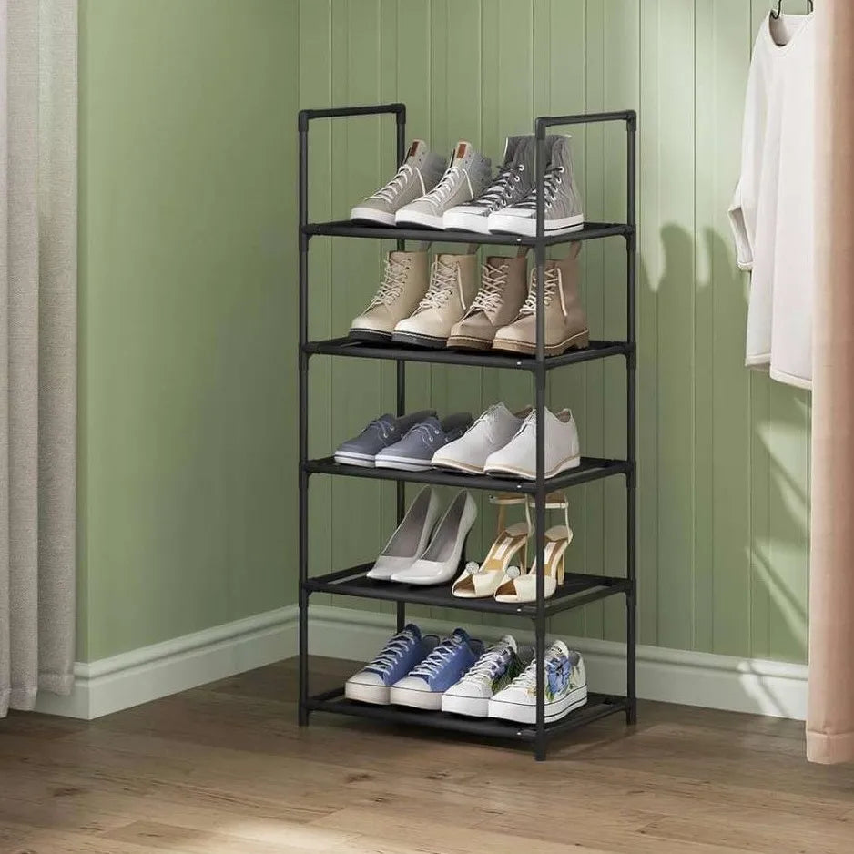 5-Tier Slim Storage Rack for Clothes & Shoes