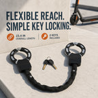 Flexible Chain Lock for Bikes, Scooters & Helmets