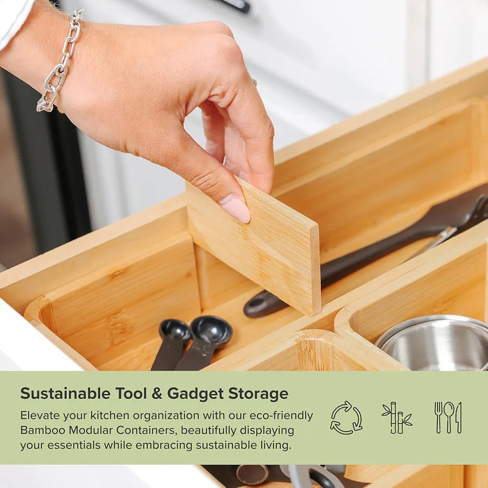 🧺 Modular Drawer Organizer Set – Clean Space, Clear Mind