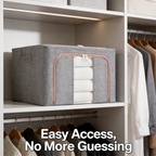 🧺Foldable steel frame storage box