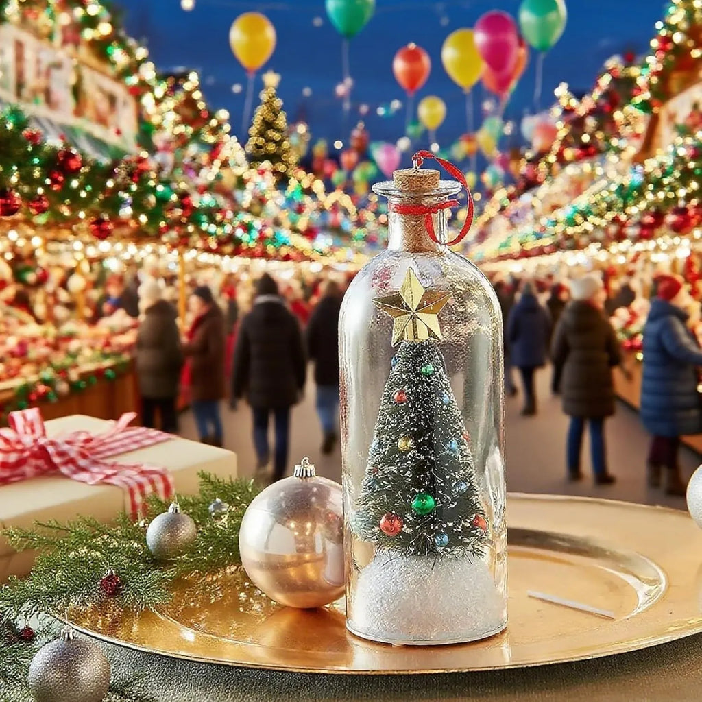 Recordable Christmas Tree Keepsake Bottle – Personalized Voice Message Gift