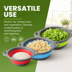 4-Piece Collapsible Colander & Self-Draining Base Set