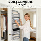 🧺 5-Tier Over-the-Door Hanging Storage Organizer