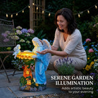 Solar Angel Garden Statue with Color-Changing Lights 👼