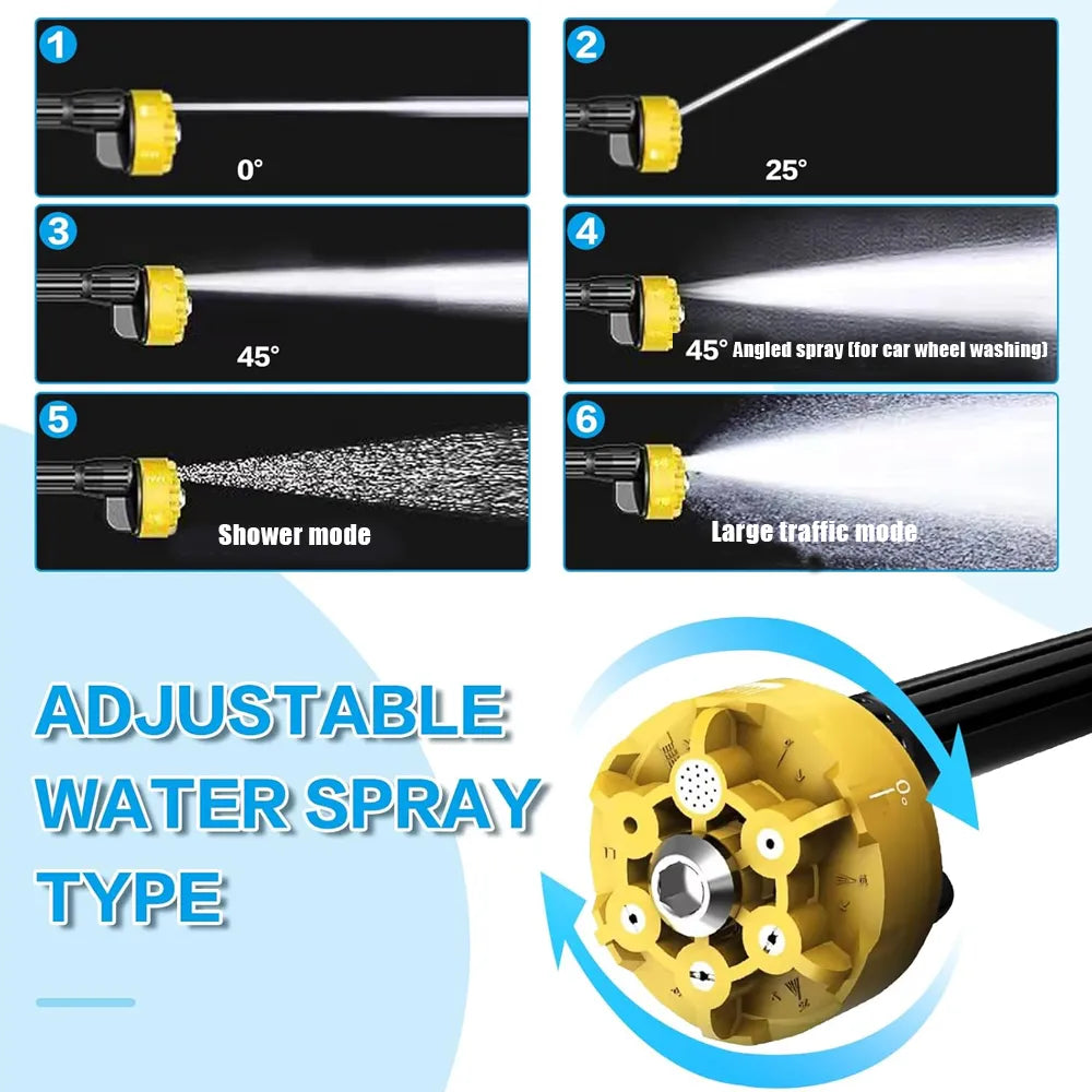 💦Wireless home lithium battery water gun car wash machine