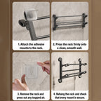 Fold-Flat Wall-Mounted Shoe Rack