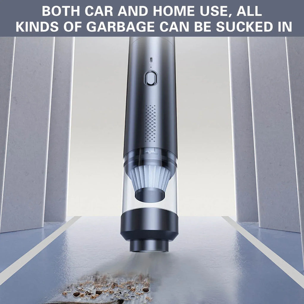 4-in-1 Multi-Function Car Vacuum Cleaner, Portable Air Pump, Wireless Vacuum & Mini Blower