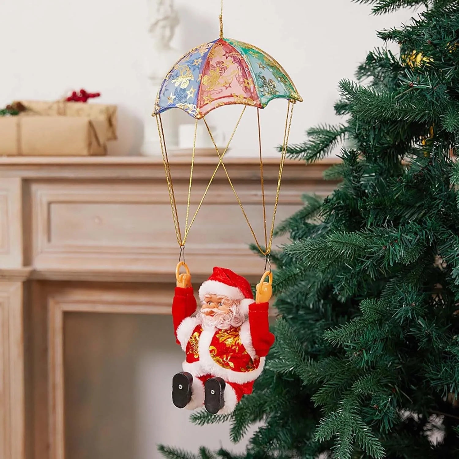 Climbing Santa Doll Toy with Christmas Music