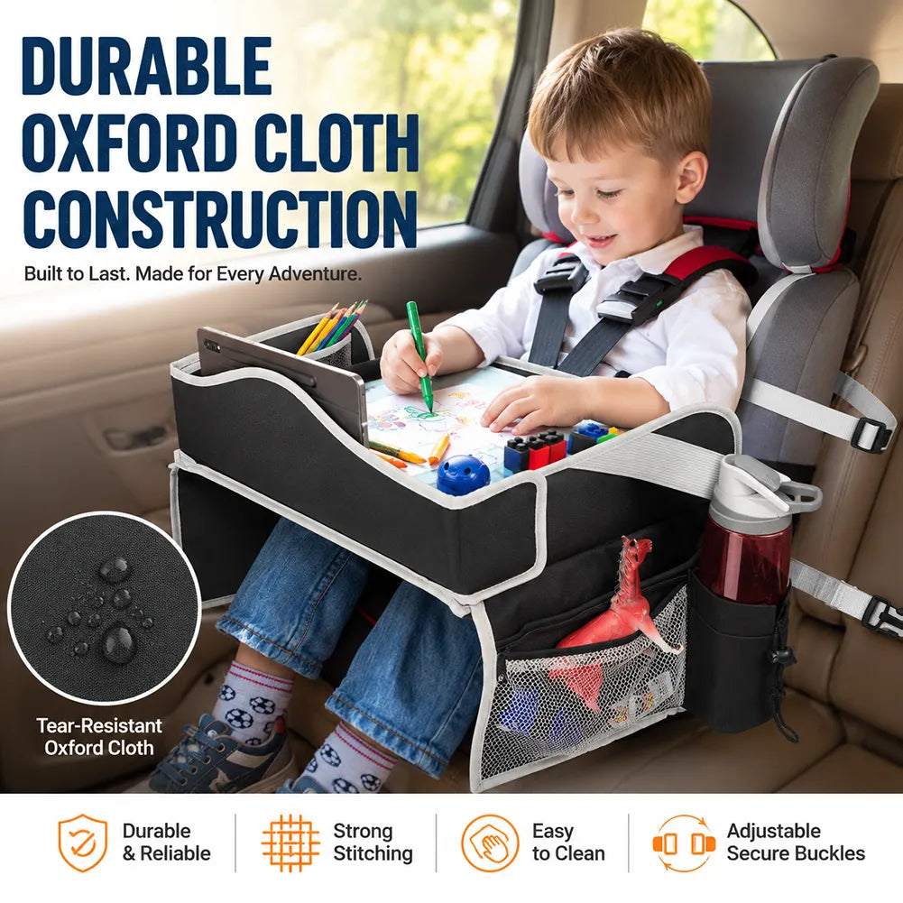 🚗Kids Travel Tray for Car & Plane – Portable Activity Table for Road Trips