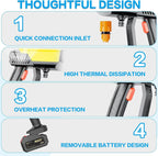 💦Wireless home lithium battery water gun car wash machine