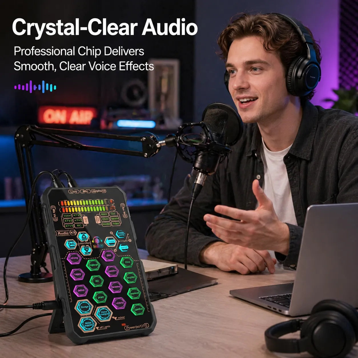 🎤Live Sound Card – Portable Voice Changer