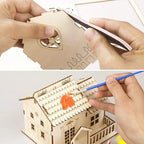 Buy 2 Free Shipping🎄 DIY Christmas Wooden House Kit 🎄