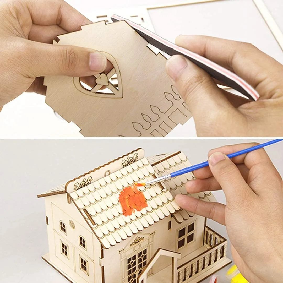 Buy 2 Free Shipping🎄 DIY Christmas Wooden House Kit 🎄