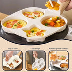 🍳 4-Hole Non-Stick Egg Frying Pan with Wooden Handle