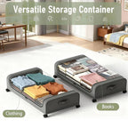 🛏️ Under Bed Storage with Wheels – Large Capacity Organizer Drawer