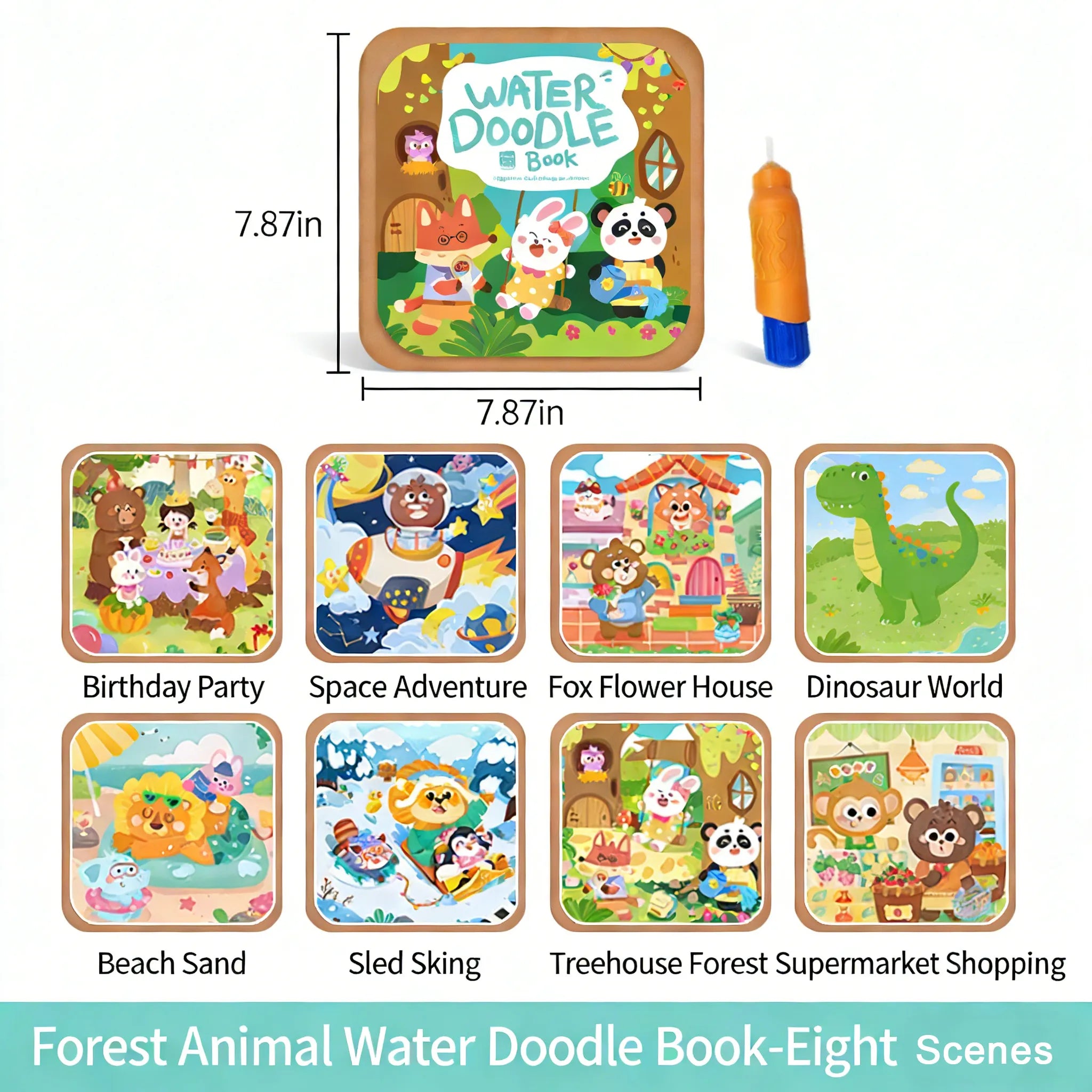 🎨 Toddler Watercolor Coloring & Doodle Book - A Fun, Mess-Free Creative Activity new！