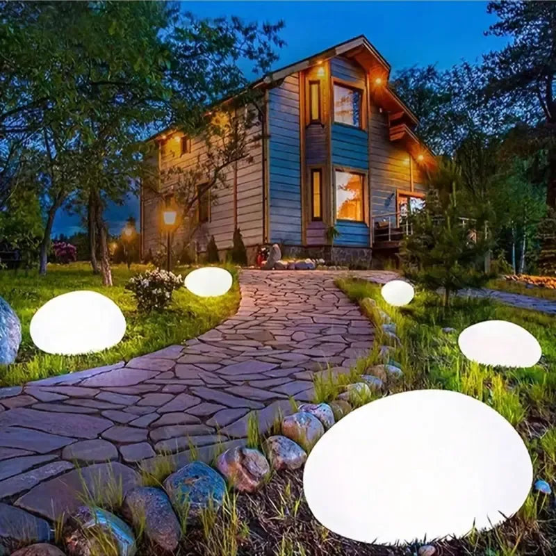 Solar Stone-Look LED Garden Light – Waterproof Outdoor Pathway Lamp for Yard, Patio & Landscape Decor