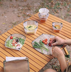 3-Piece Portable Camping Tableware Set – Foldable Plate, Bowl, and Cup for Outdoor Picnics and Camping
