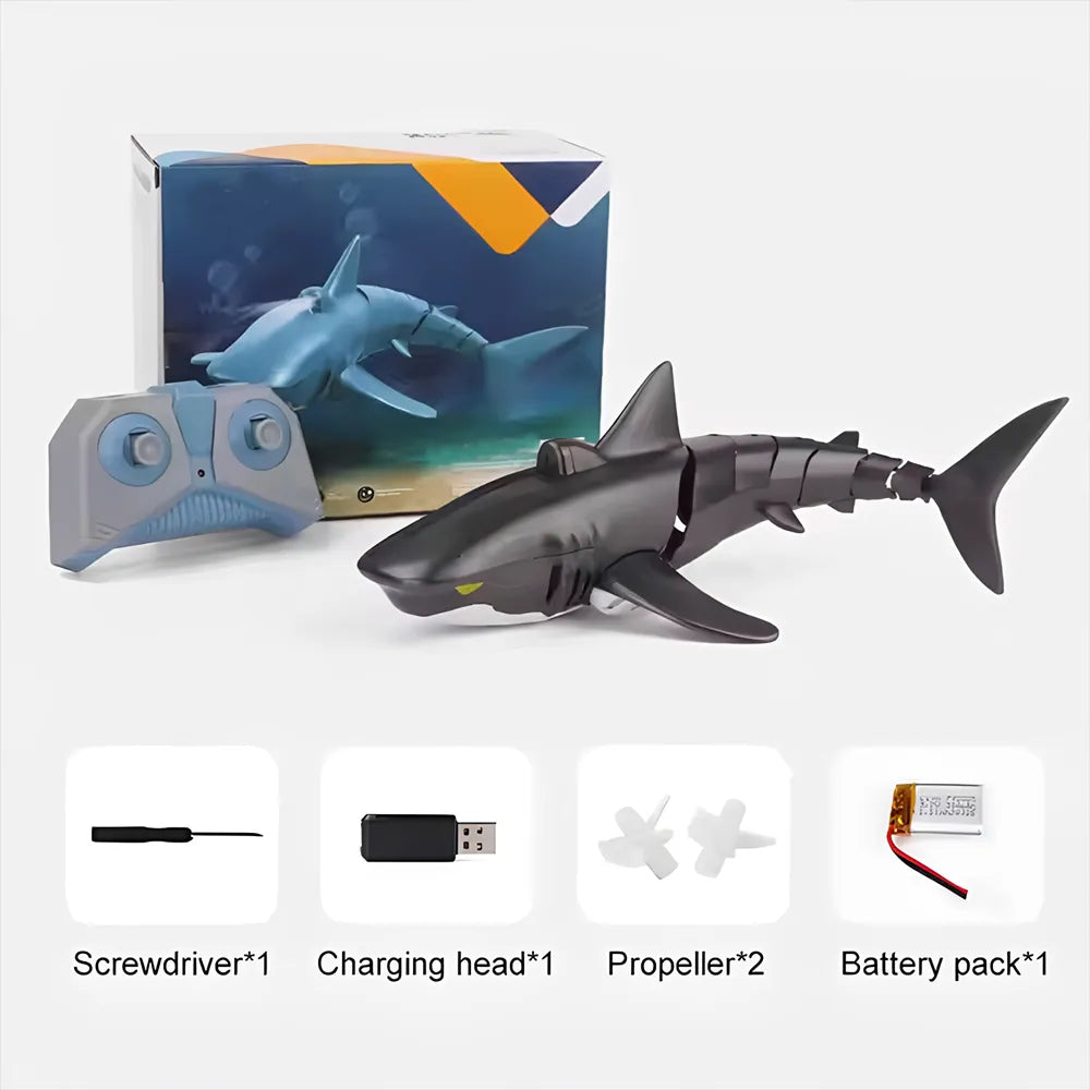 🦈💦2.4G Remote Control Shark Toy – Realistic Swimming RC Shark for Kids