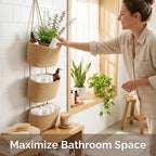 🌿Behind-the-Door Hanging Storage Basket (3-Tier Wall-Mounted Organizer)