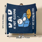 🛋️ Dad's "Not Sleeping" Blanket — Funny, Cozy, & Heartwarming Gift 🎁