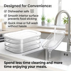 🥗 Round Stackable Food Storage Box – 3-Compartment Freshness Organizer