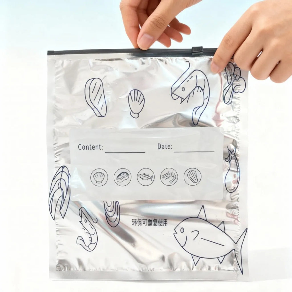 🥗 Reusable Aluminum Foil Sealable Storage Bags